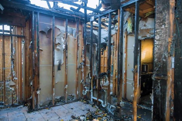 Professional Soot Cleanup technician working in Boonville, MO